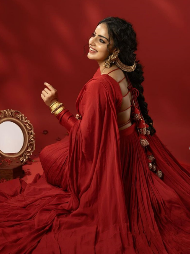 Malavika C Menon Gorgeous In Red