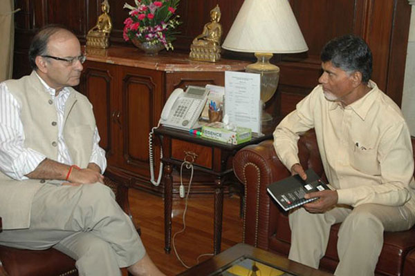 Chandrababu to discuss special status for Andhra Jaitley