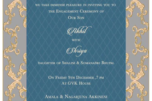 Akhil Shriya Engagement Ceremony On Dec 9th