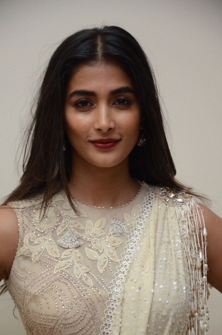 Pooja Hegde at Valmiki Pre release