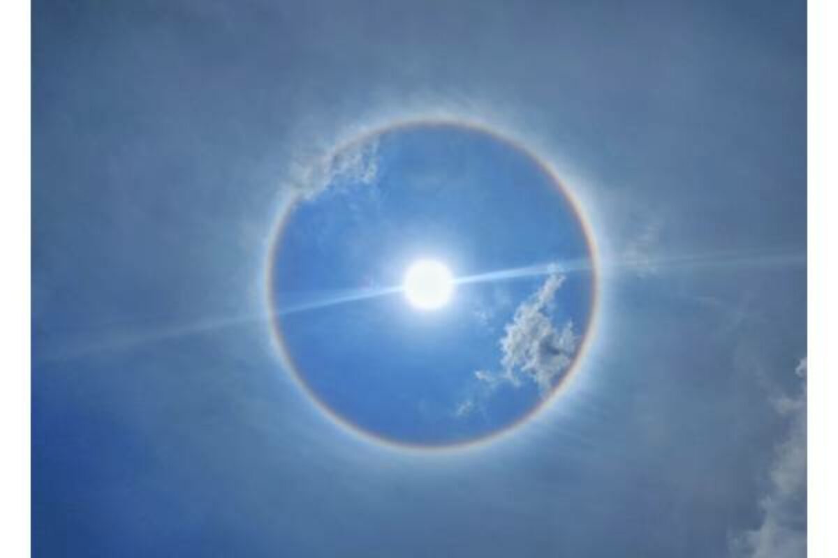 Hyderabad witnesses rare 22 degree Suns halo' phenomenon, heres what it  means, India News