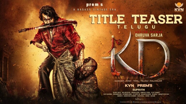 Dhruva Sarja’s Pan India film “KD – The Devil” title teaser stuns