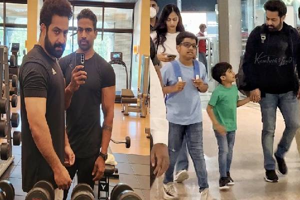 Jr NTR off to vacation with family, but no break for 'Devara' workout