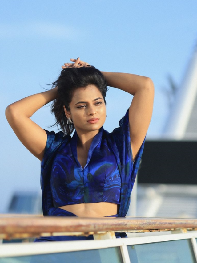 Ramya Pandian In Breezy Blue